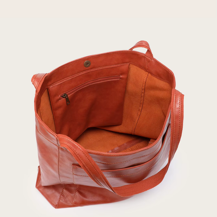 Juliëne | Vintage ādas soma sarkanā krāsā