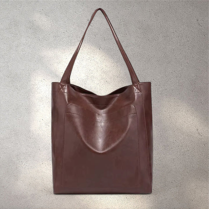 Juliëne | Vintage ādas soma brūnā krāsā