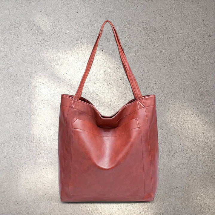 Juliëne | Vintage ādas soma sarkanā krāsā