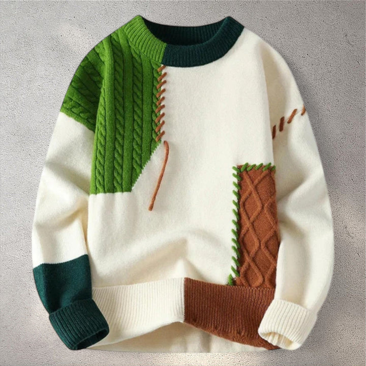 RUME | Džemperis ar patchwork dizainu