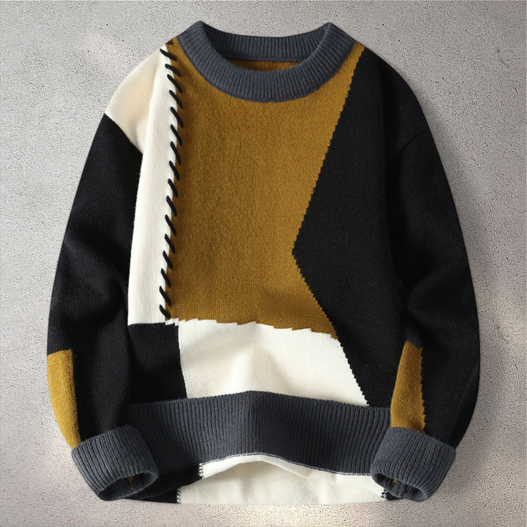RUME | Džemperis ar patchwork dizainu