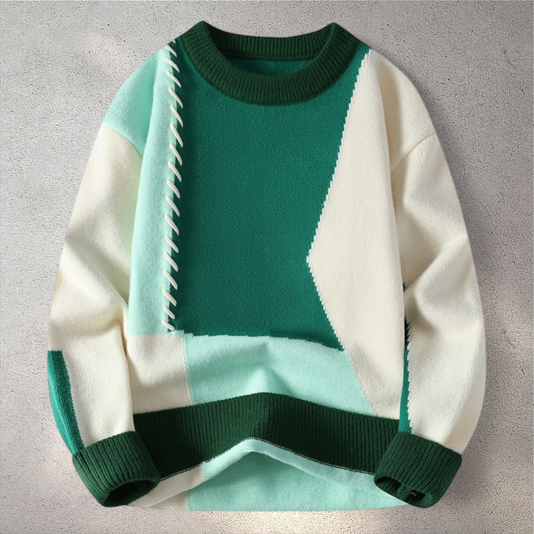 RUME | Džemperis ar patchwork dizainu
