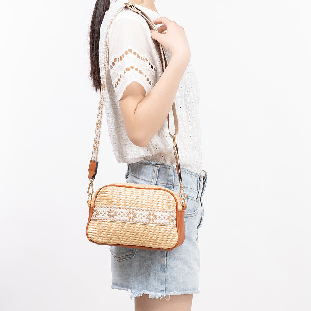 Aurel | Straw Crossbody Bag