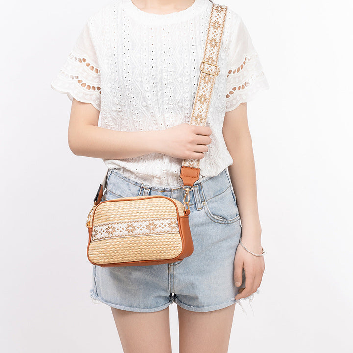 Aurel | Straw Crossbody Bag