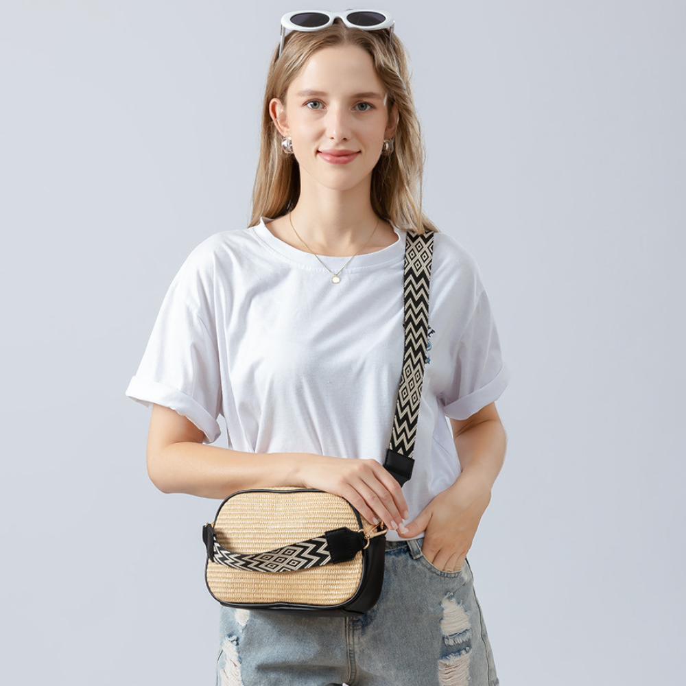 Aurel | Straw Crossbody Bag