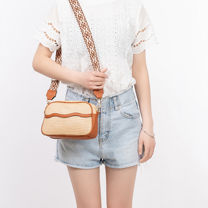 Aurel | Straw Crossbody Bag