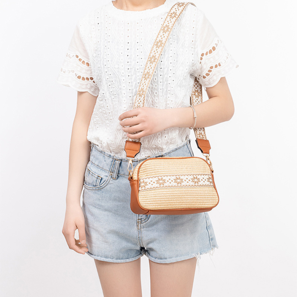 Aurel | Straw Crossbody Bag